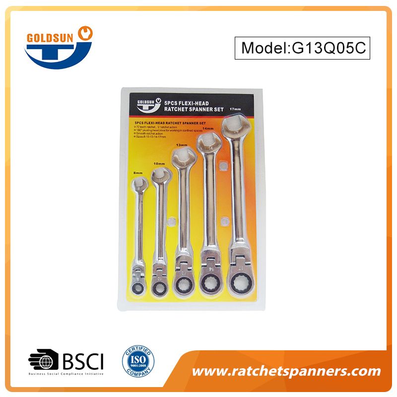 Jeu de clés à cliquet pour points serrés IN/MM